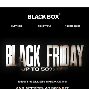 Black Friday: Sneakers 50% OFF🤯