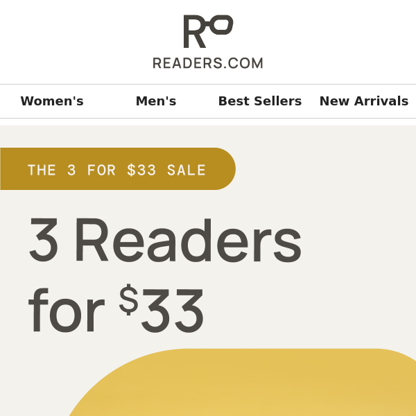 Create a 3-readers trifecta for $33 👓
