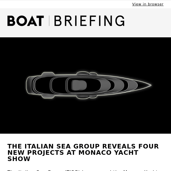 The Italian Sea Group reveals four new projects during Monaco Yacht Show