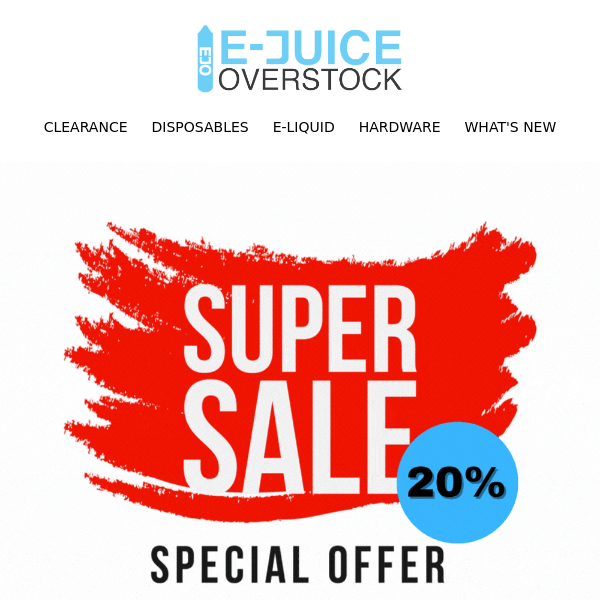 Overstock E-Liquid and E-Juice Sale