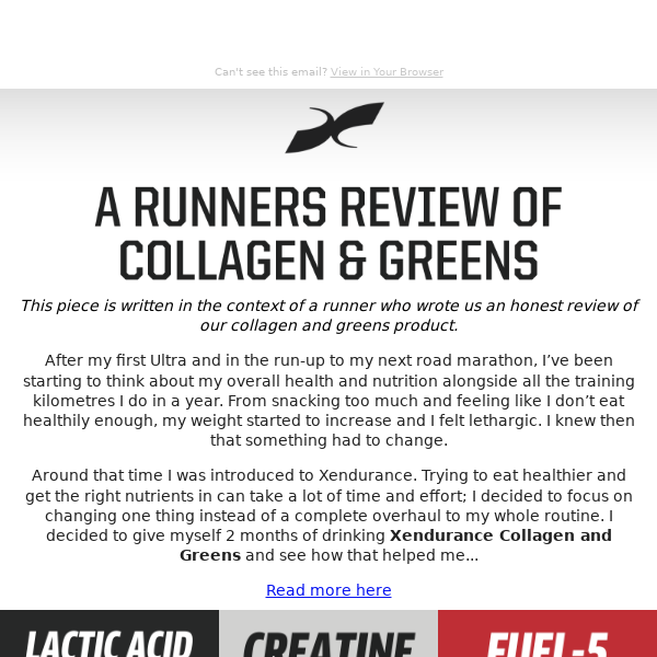 A Runners review of Collagen and Greens