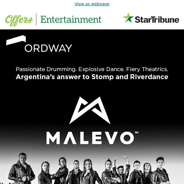 AGT all-stars Malevo bring powerful percussion and passionate dance to the Ordway, for a night you won’t forget!