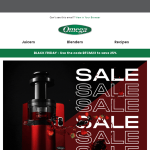 BLACK FRIDAY: Save 25% on Premium Juicers!