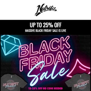 Black Friday Sale | Up to 25% Off