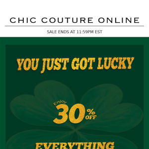 hurry, 30% sale ends in 3 hours