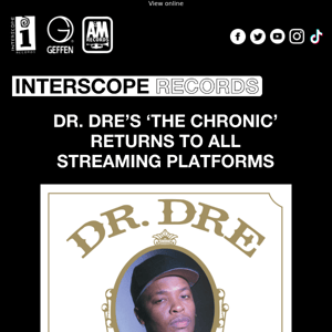 Dr Dre's 'The Chronic' returns to streaming services for 30th anniversary