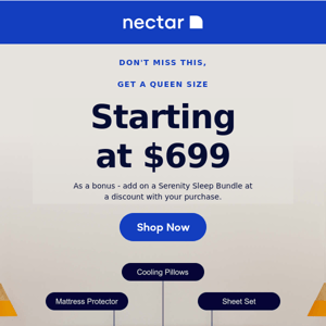 Final Hours: Nectar Queen size for only $699 ⏰