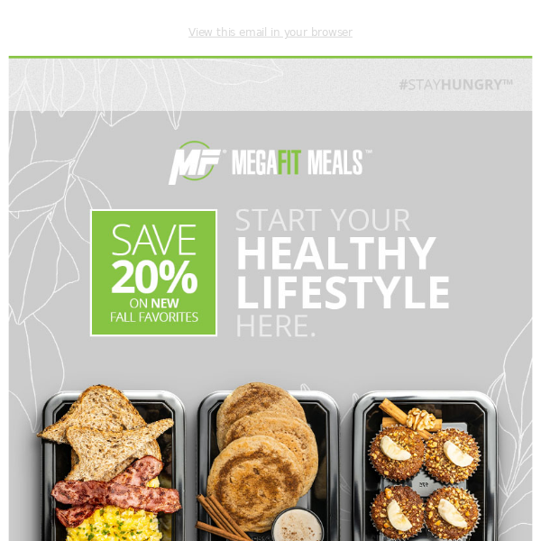 Now Available New Healthy Meals MegaFit Meals