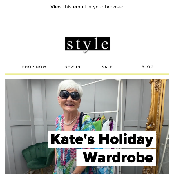 Shop Kate's Holiday Wardrobe!! ☀️