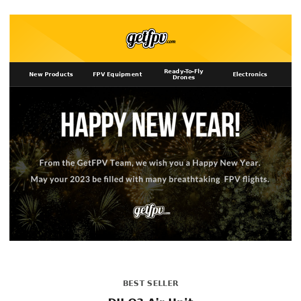 🚀  HAPPY NEW YEAR from GetFPV  |  Sale & Best Sellers from 2022   🚀