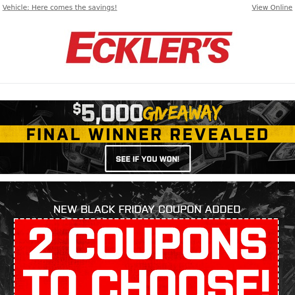Early Access: NEW Black Friday Coupon Revealed!