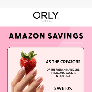 Take 10% Off French Mani Essentials with Amazon!