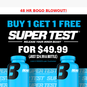 ⏰ 48HR BOGO Blowout Ends Midnight