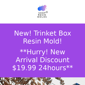 ✨ New! Trinket Box Silicone Resin Mold!!