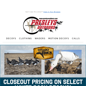 Clearance on Select White Rock Decoys—Shop Now!