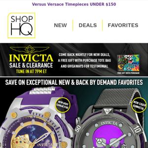 ⌚ Invicta Sale & Clearance at 7pm ET - Watch This with Kendy