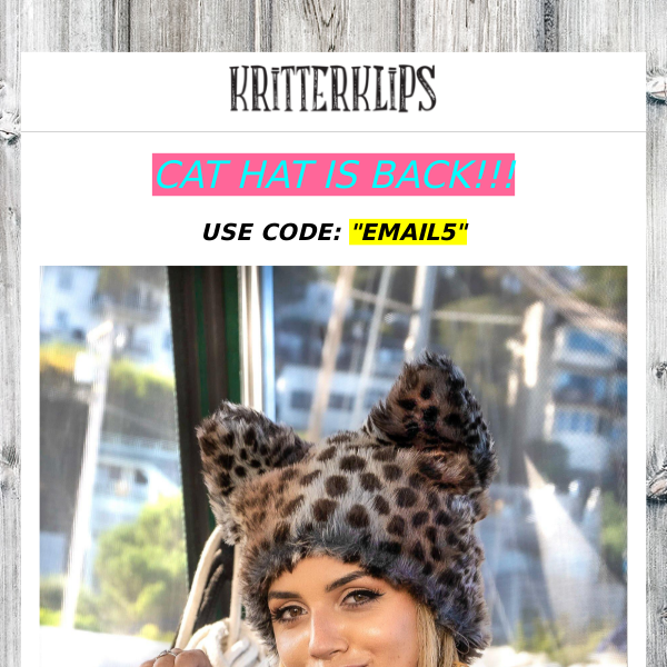 CAT HAT IS BACK! $5 OFF FIRST 5 PPL