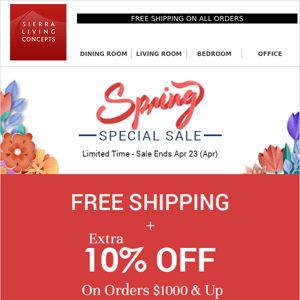 Spring Special Sale Ends Tomorrow ❗