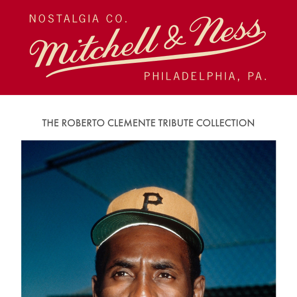 Pittsburgh Pirates Roberto Clemente Mitchell & Ness Cream Legends  Collection Portrait Player White Merch