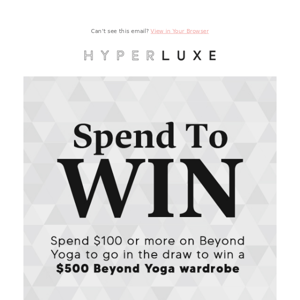 SHOP TO WIN WITH BEYOND YOGA! 🎁