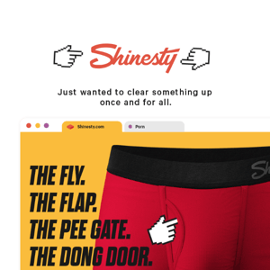 Announcement! We Still Sell Underwear With A Fly