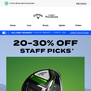 Save BIG While You Can! Shop 20-30% Off Staff Picks