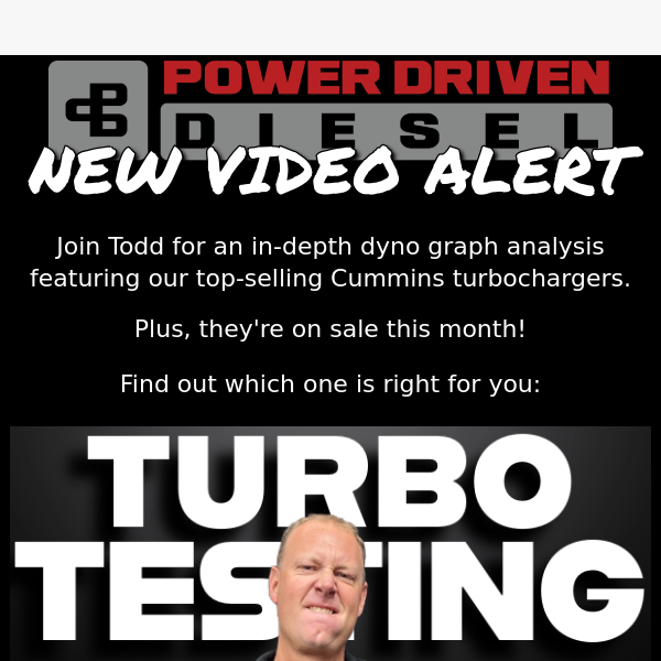 We're testing turbos!