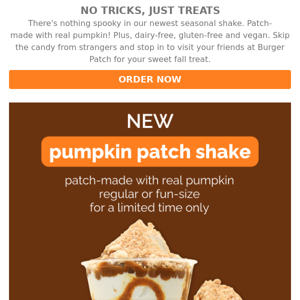 Pumpkin Patch Shakes Are Here!