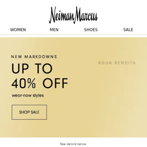 New markdowns on Missoni, Ramy Brook, Stuart Weitzman & others