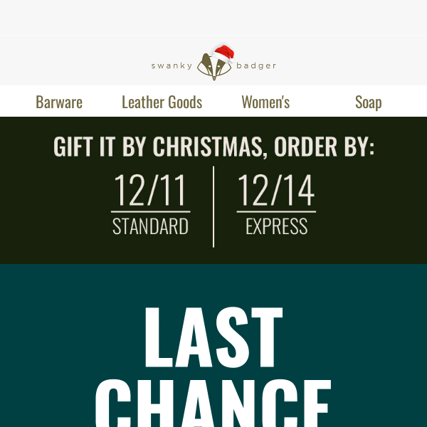 LAST CALL for Holiday Gifts!