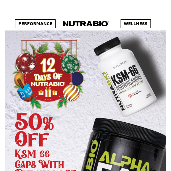 🎁 Day 10: 50% OFF KSM Ashwagandha With Alpha EAA purchase