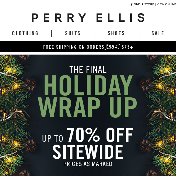 Perry Ellis, these gifts are in your budget →