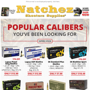 Popular Calibers You’ve Been Looking For