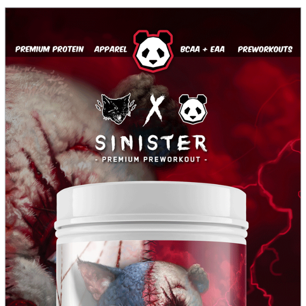 Pre-Order Panda Vs Black Magic Limited Edition Pre-Workout SINISTER