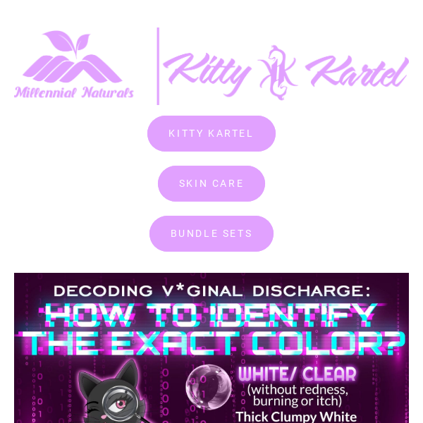 ✨ Kitty Kartel:  Vaginal Discharge colors and meaning🎨