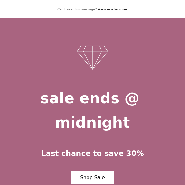 Last Chance for 30% OFF