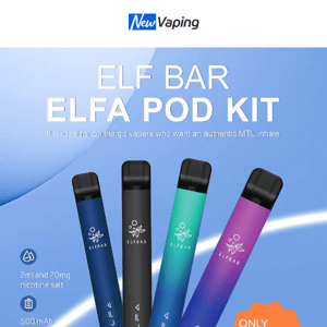 Vape Deals:￡7.99 Elfa Pod Kit,￡3.99 Elf Bar MC600; Buy 3 Aroma King for￡10, 3 IVG Diamond Bar for￡12;￡2.99 MOTI PIIN2,￡12.99 GeekVape Wenax M1 Kit,￡29.99 OXVA Velocity 21700 Kit