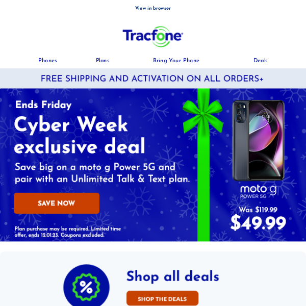 📢 Cyber Week exclusive deal 