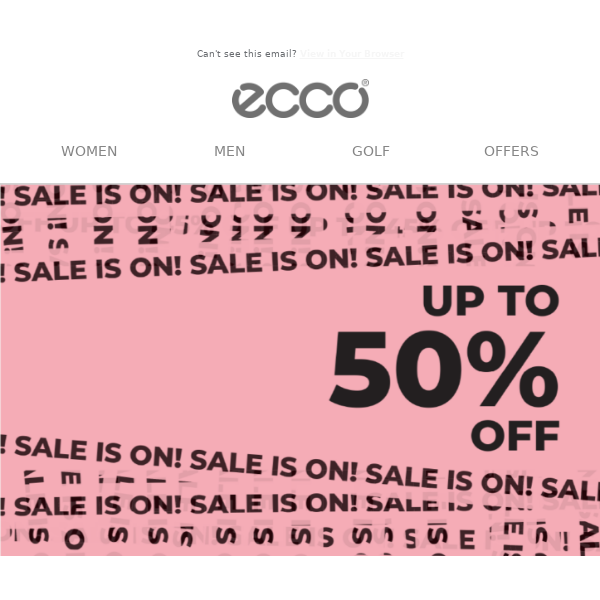 Summer Sale 50% OFF - Ecco UAE