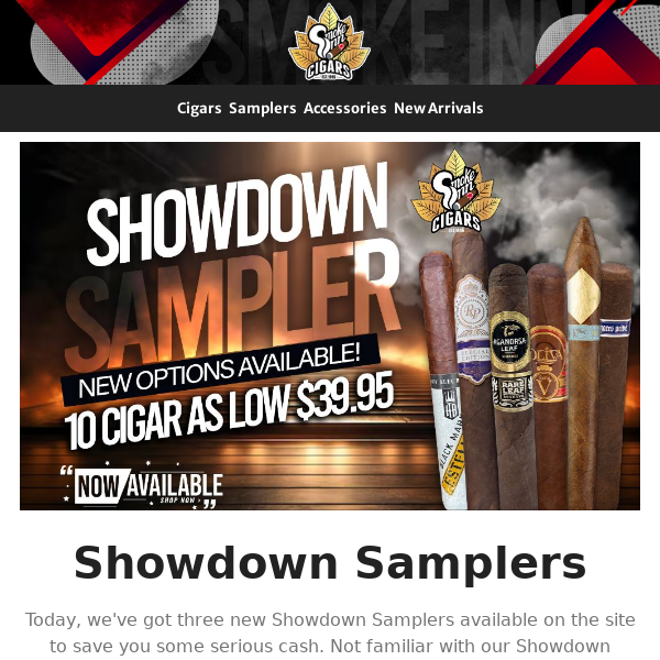 New Showdown Samplers Now Available