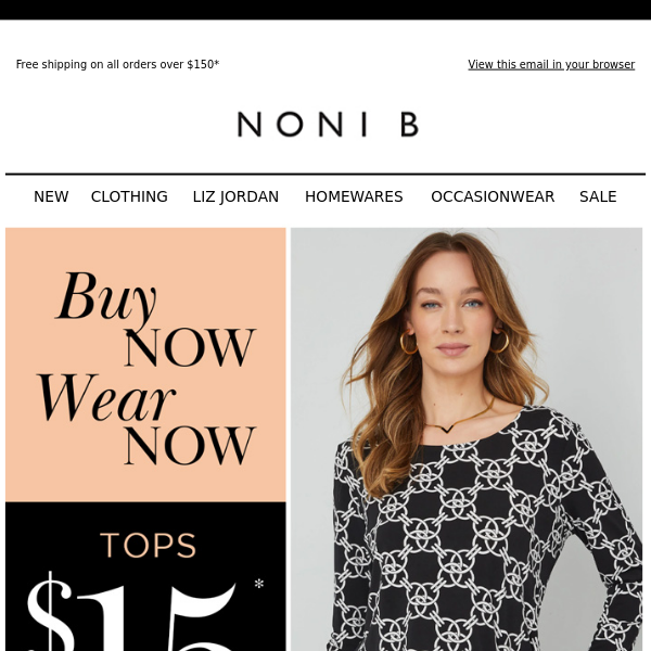 The $15* Tops you need NOW! SAVE up to 85% OFF*