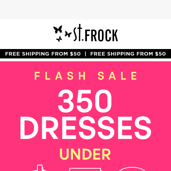 ⚡FLASH SALE⚡ | 350 Dresses Under $50