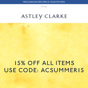 15% off | Your exclusive access