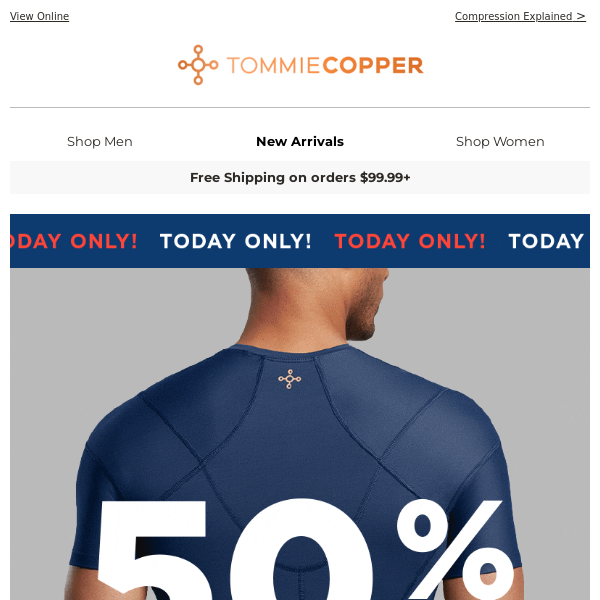 "Shoulder Shirts ON SALE Today Only!"