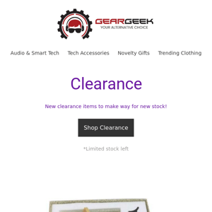 New Clearance Lines