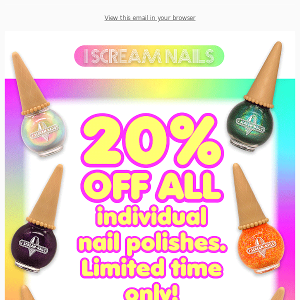 👉All nail polish is 20% off! NOT 4 LONG THO!