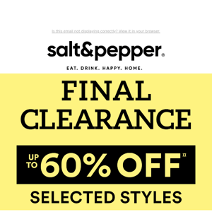 🚨 FINAL CLEARANCE SALE STARTS NOW 🚨