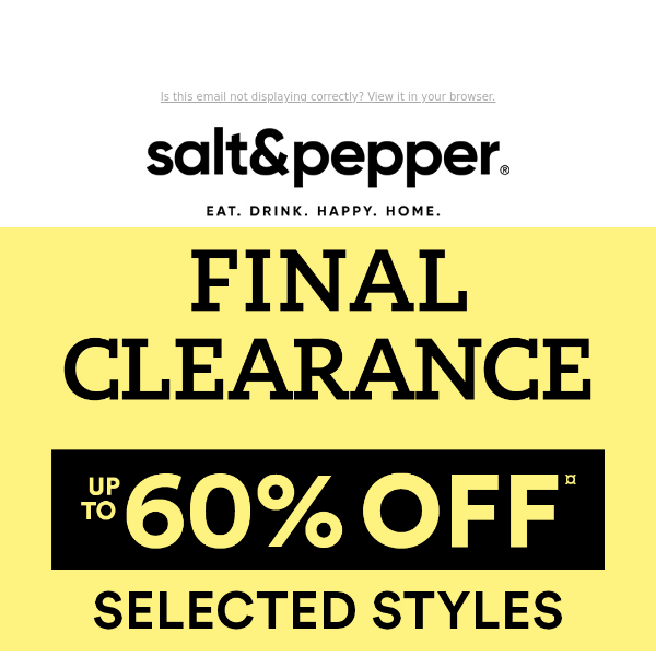 🚨 FINAL CLEARANCE SALE STARTS NOW 🚨