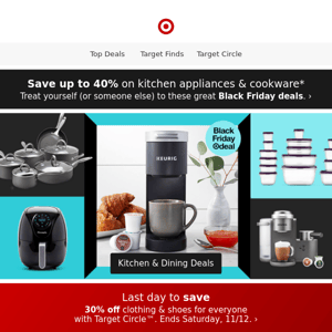 Save on kitchen appliances & cookware with Black Friday deals