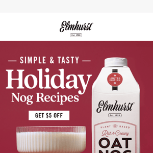 Sip, sipped, almost gone! OatNog is departing soon…